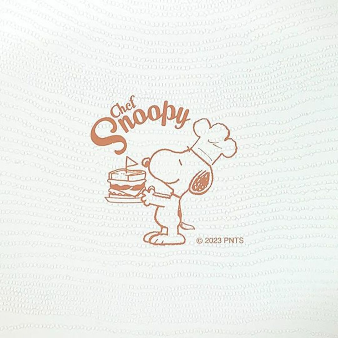 SNOOPY(スヌーピー)のスヌーピーSNOOPY 木目調オーバルプレート シェフ オレンジ 皿 キッチン キッズ/ベビー/マタニティの授乳/お食事用品(プレート/茶碗)の商品写真