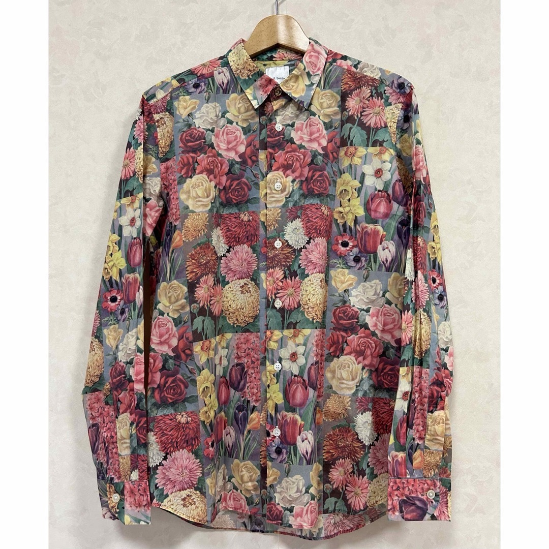 paulsmith ポールスミス 花柄 薔薇 メンズ ドレスシャツ Lサイズ | フリマアプリ ラクマ