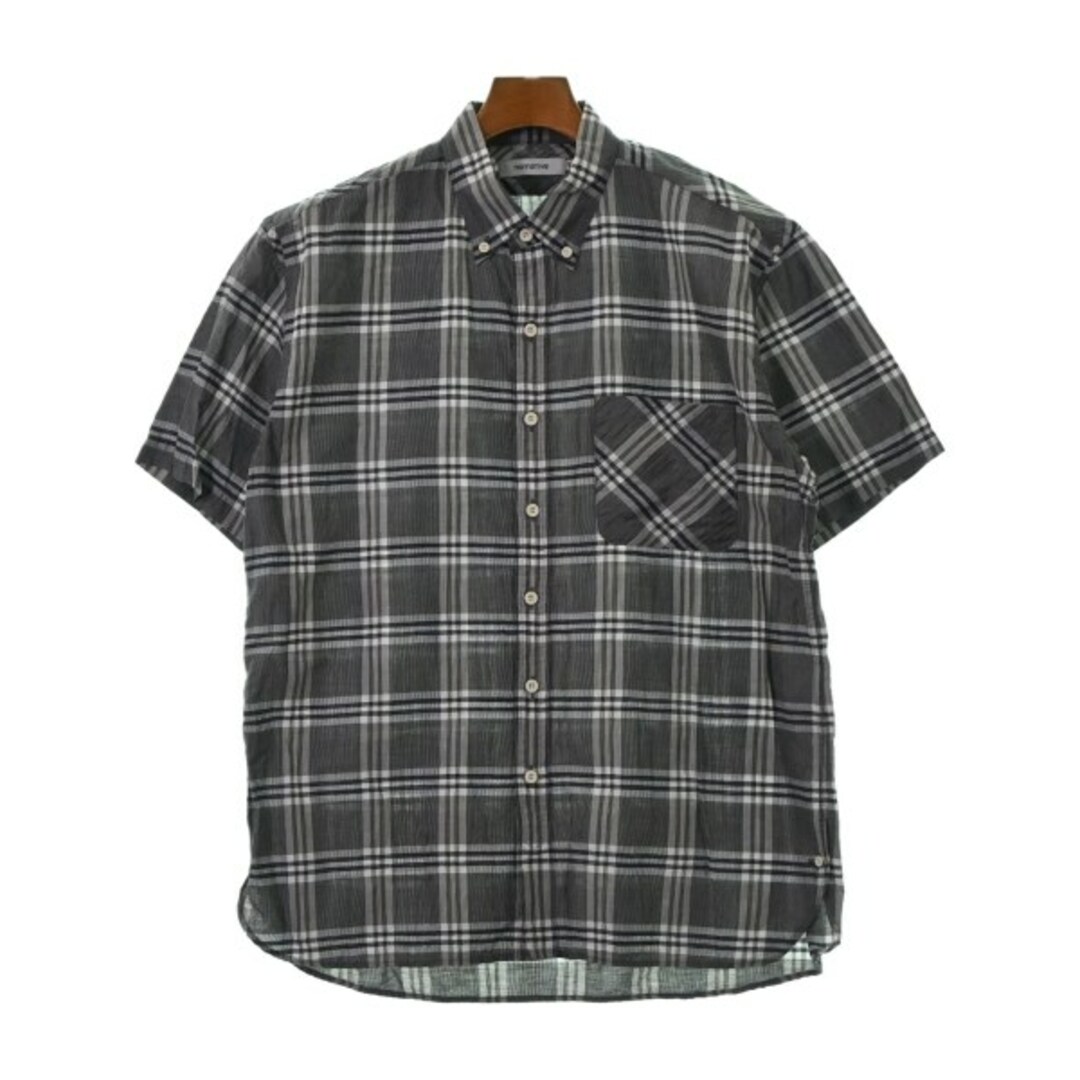 nonnative(ノンネイティブ)のnonnative カジュアルシャツ 1(S位) グレーx白x黒(チェック) 【古着】【中古】 メンズのトップス(シャツ)の商品写真