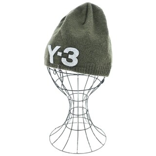 ワイスリー(Y-3)のY-3 ワイスリー ニットキャップ・ビーニー L カーキ 【古着】【中古】(ニット帽/ビーニー)