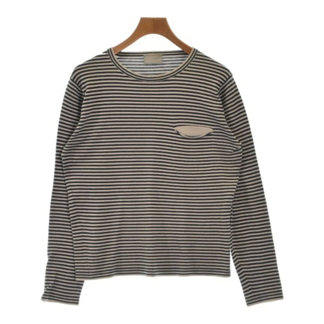 JOHN SMEDLEY(ジョンスメドレー)のJOHN SMEDLEY ニット・セーター M ベージュx紺(ボーダー) 【古着】【中古】 メンズのトップス(ニット/セーター)の商品写真