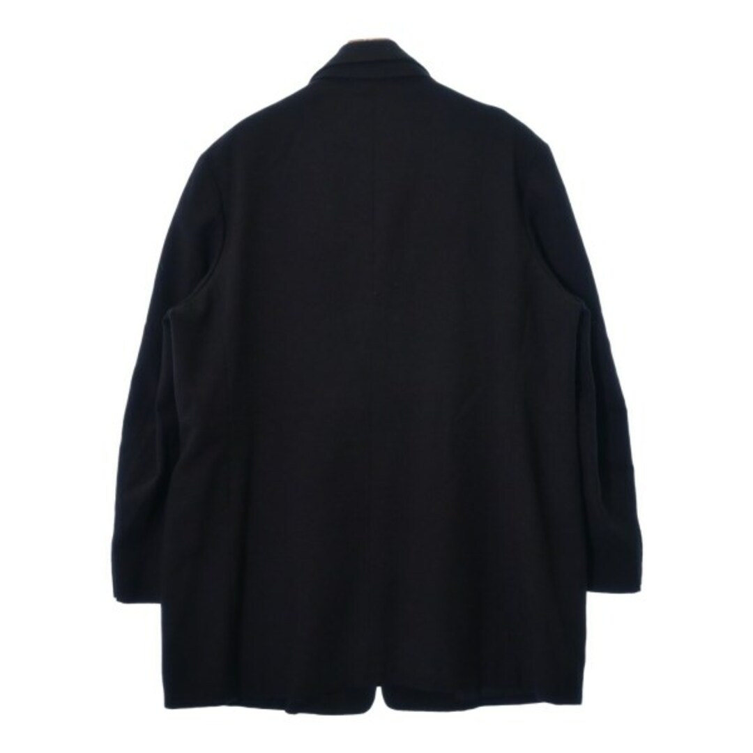 Yohji Yamamoto POUR HOMME(ヨウジヤマモトプールオム)のyohji yamamoto POUR HOMME チェスターコート M 黒 【古着】【中古】 メンズのジャケット/アウター(チェスターコート)の商品写真