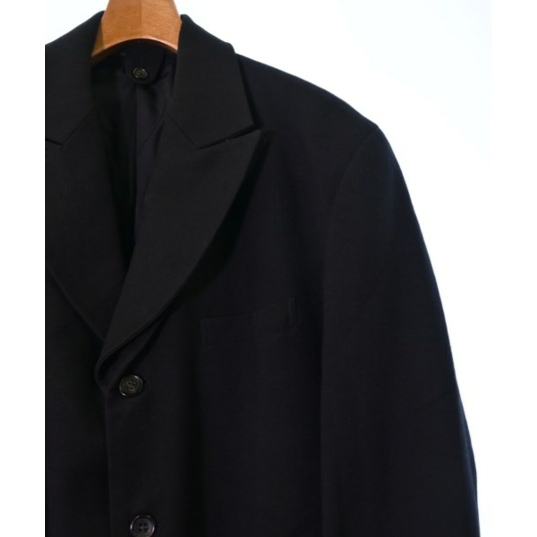 Yohji Yamamoto POUR HOMME(ヨウジヤマモトプールオム)のyohji yamamoto POUR HOMME チェスターコート M 黒 【古着】【中古】 メンズのジャケット/アウター(チェスターコート)の商品写真