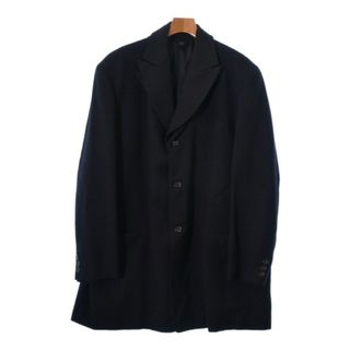 ヨウジヤマモトプールオム(Yohji Yamamoto POUR HOMME)のyohji yamamoto POUR HOMME チェスターコート M 黒 【古着】【中古】(チェスターコート)