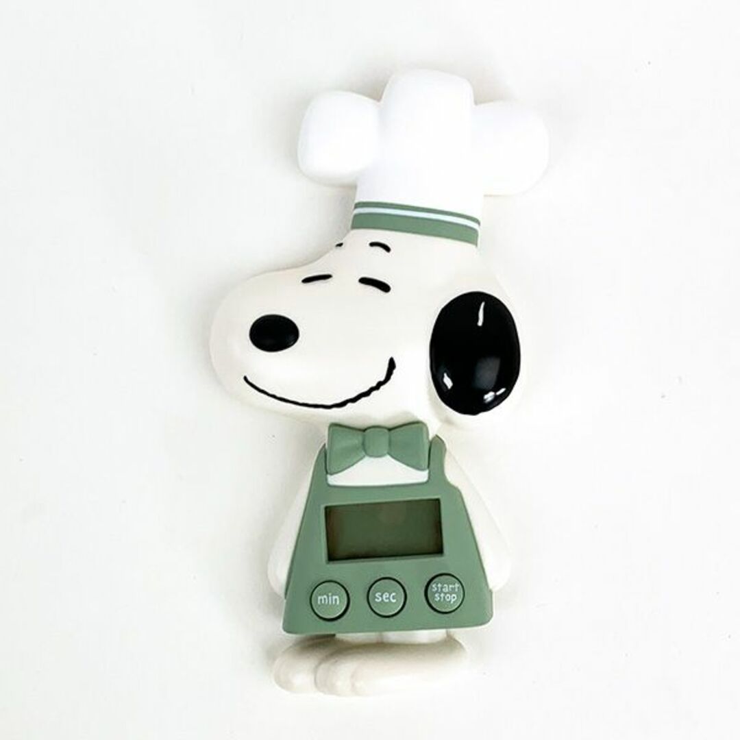 SNOOPY(スヌーピー)のスヌーピー キッチンタイマー （シェフスヌーピー） グリーン SNOOPY インテリア/住まい/日用品のキッチン/食器(収納/キッチン雑貨)の商品写真