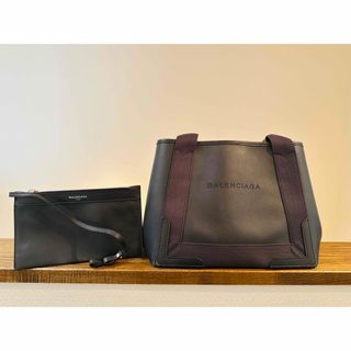 バレンシアガ(Balenciaga)の【最終値下】BALENCIAGA ネイビー キャンバス トート S(トートバッグ)