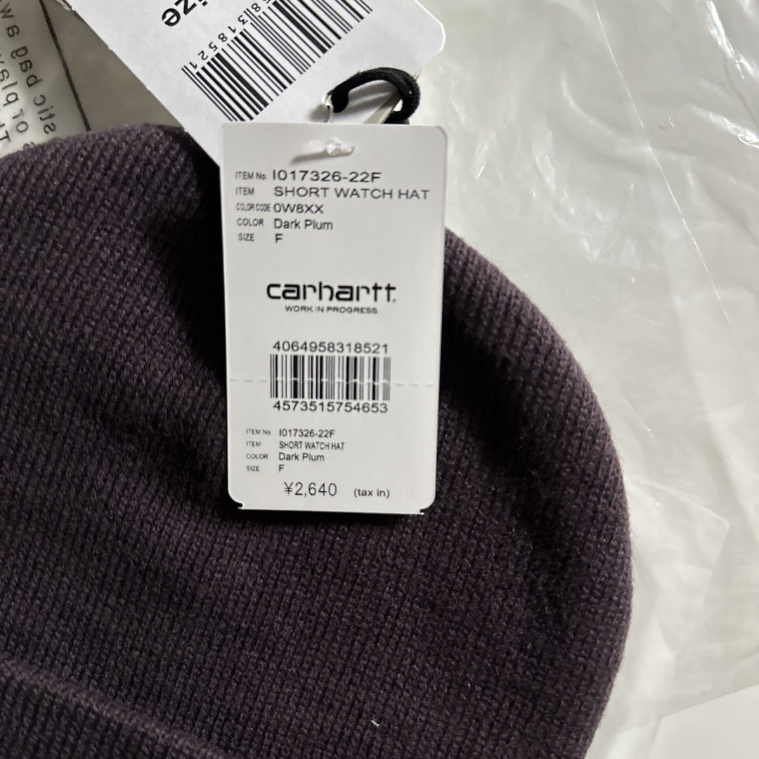 carhartt(カーハート)のカーハート　ニット帽子 メンズの帽子(ニット帽/ビーニー)の商品写真