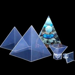 ピラミッド型3種類セットシリコンモールド(各種パーツ)