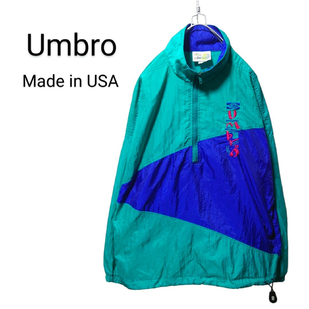 UMBRO(アンブロ)の【Umbro】90's USA製 ナイロンアノラックジャケット A-1721 メンズのジャケット/アウター(ナイロンジャケット)の商品写真