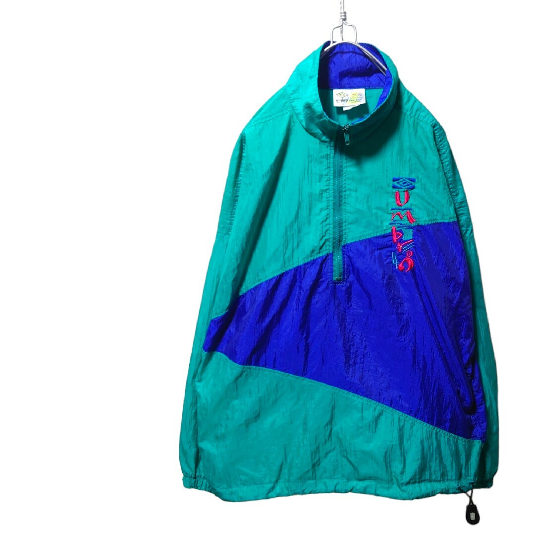 UMBRO(アンブロ)の【Umbro】90's USA製 ナイロンアノラックジャケット A-1721 メンズのジャケット/アウター(ナイロンジャケット)の商品写真