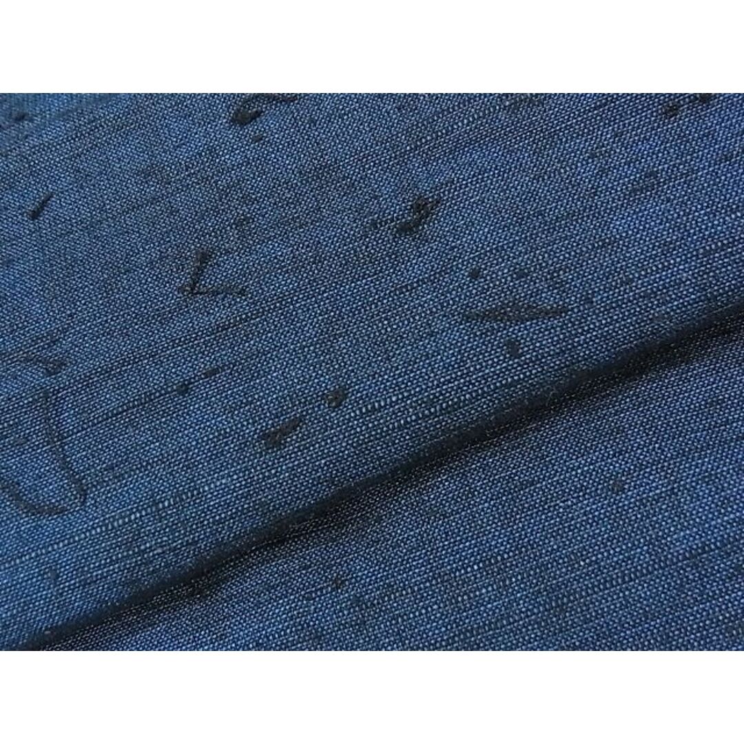 平和屋川間店■男性　紬　アンサンブル　留紺色　羽織・髭紬　逸品　fe2843 メンズの水着/浴衣(着物)の商品写真