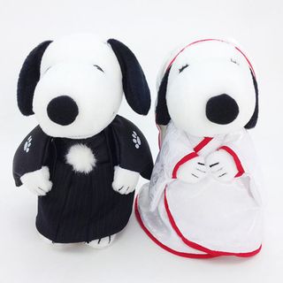 スヌーピー(SNOOPY)のスヌーピー ぬいぐるみ ＆ベル ＷＤ ぬいぐるみ 和風 Ｍ(PWD)(ぬいぐるみ)