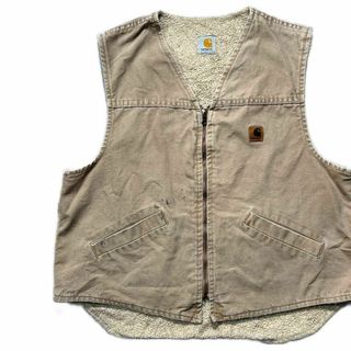 carhartt - 【Carhartt】カーハート 裏ボアダックベスト USワーク古着