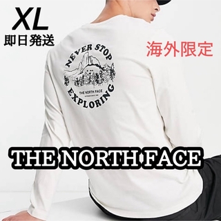 ザノースフェイス(THE NORTH FACE)のノースフェイス メンズ 長袖 ロンT Tシャツ バッグプリント  L XL(Tシャツ/カットソー(七分/長袖))