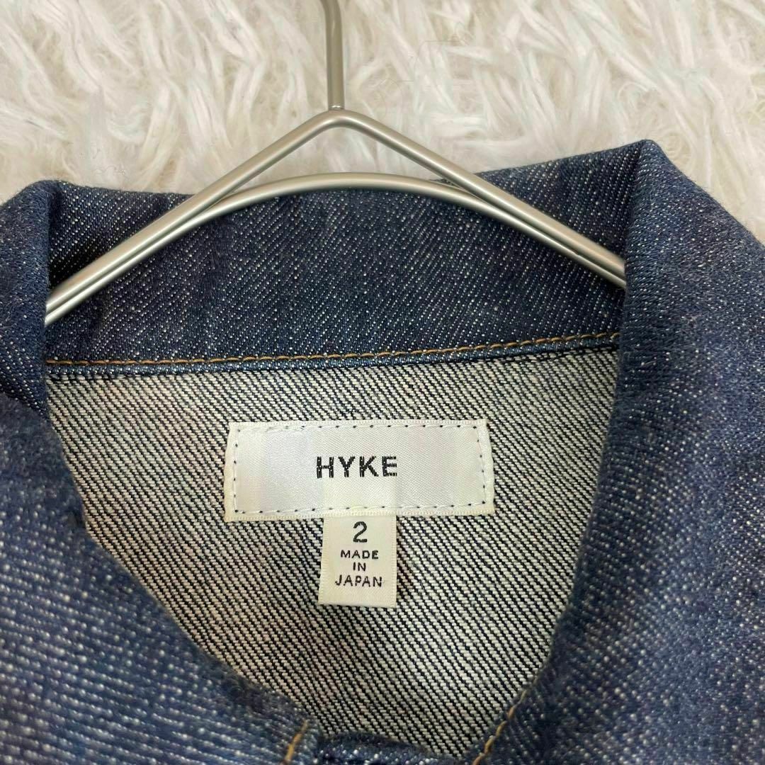 HYKE(ハイク)の【極美品】ハイク★デニムジャケット★Gジャン★サイズ２ レディースのジャケット/アウター(Gジャン/デニムジャケット)の商品写真