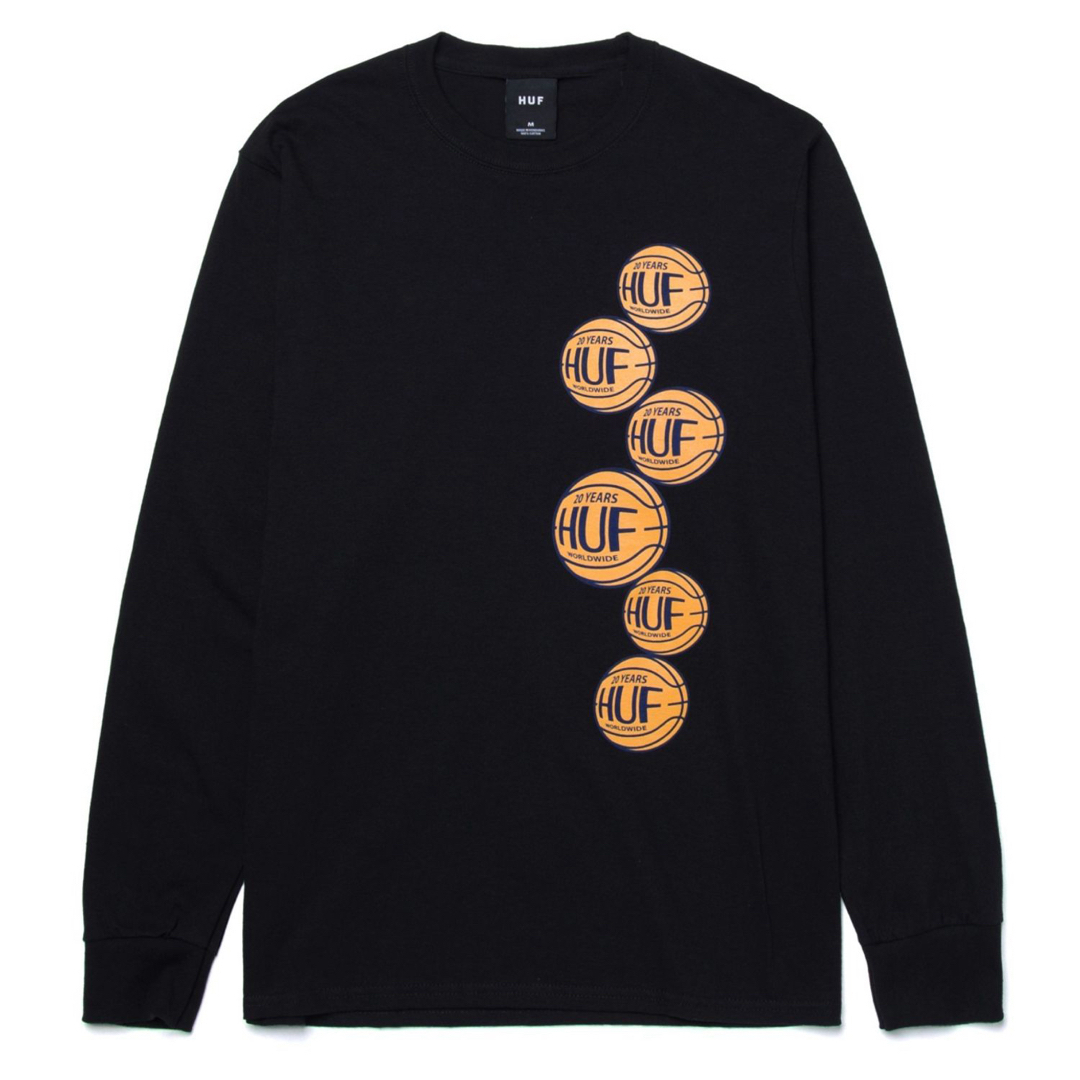 HUF(ハフ)のHUF ハフ 長袖 ロンT ロングスリーブ ブラック M 黒 バスケ メンズ メンズのトップス(Tシャツ/カットソー(七分/長袖))の商品写真