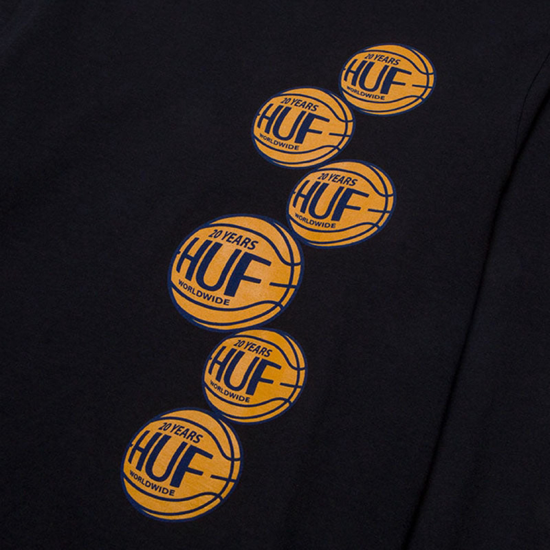 HUF(ハフ)のHUF ハフ 長袖 ロンT ロングスリーブ ブラック M 黒 バスケ メンズ メンズのトップス(Tシャツ/カットソー(七分/長袖))の商品写真