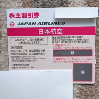 ジャル(ニホンコウクウ)(JAL(日本航空))のＪＡＬ  株主割引券　　１枚(航空券)