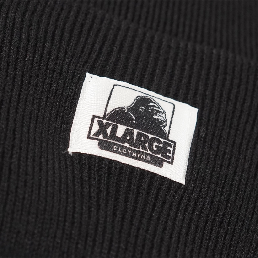 XLARGE(エクストララージ)の◆日本未発売◆X-LARGE 91 ロゴ　ビーニー　ニットキャップ　ブラック メンズの帽子(ニット帽/ビーニー)の商品写真