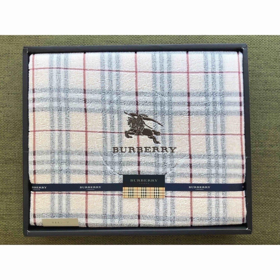 新品未使用 バーバリー BURBERRY チェック タオルシーツ シングル
