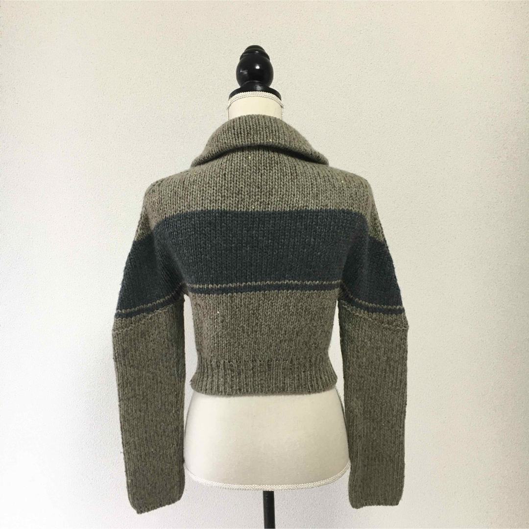 BRUNELLO CUCINELLI(ブルネロクチネリ)の美品　BRUNELLO CUCINELLI ブルネロクチネリ　ニット　ジャケット レディースのジャケット/アウター(その他)の商品写真