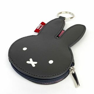 miffy - ミッフィー 合皮フェイスコインケース GY ミッフィー 財布 コインケース 小物入れ 鍵 グレー グッズ