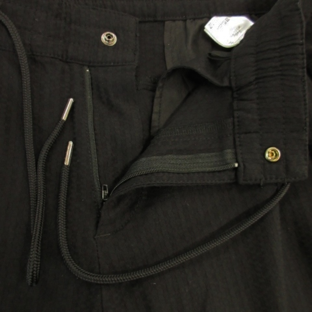 COMME CA ISM(コムサイズム)のコムサイズム パンツ ジョガー ストレッチ ジャガード チェック M 黒 メンズのパンツ(スラックス)の商品写真