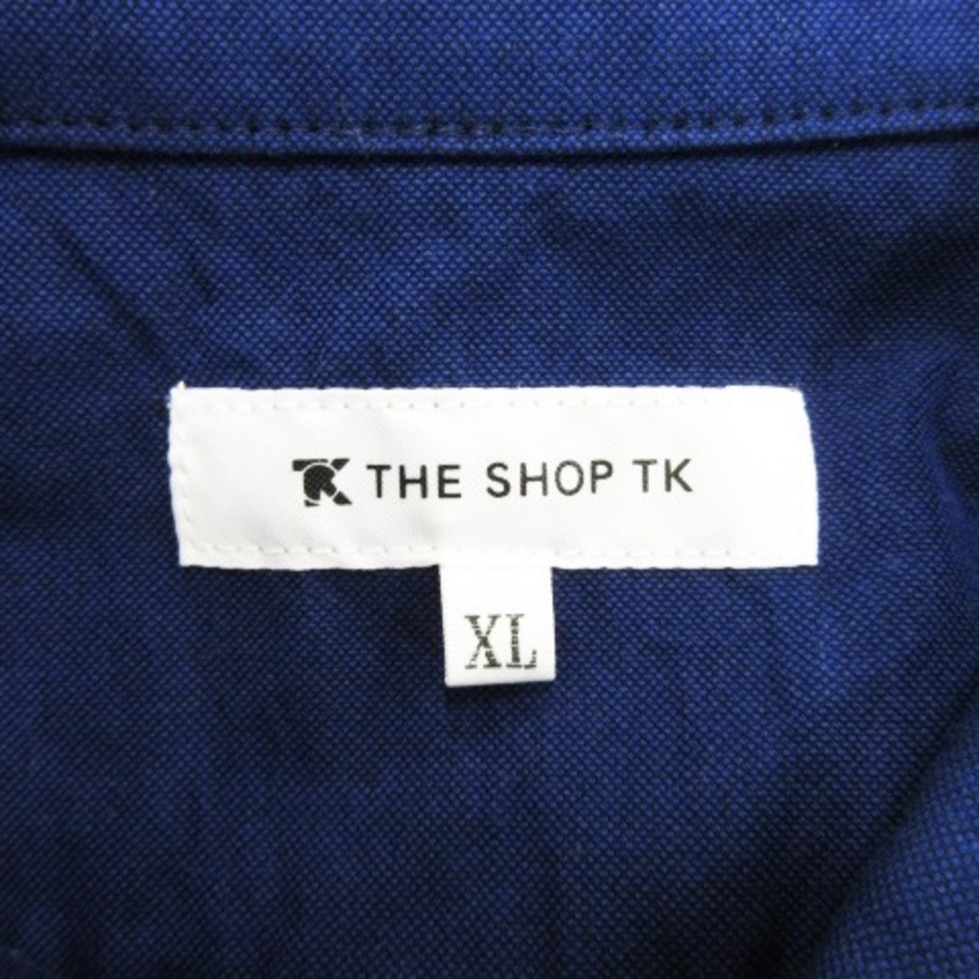 THE SHOP TK(ザショップティーケー)のザショップ TK シャツ オックスフォード 半袖 コットン 切替 配色 XL 青 メンズのトップス(シャツ)の商品写真