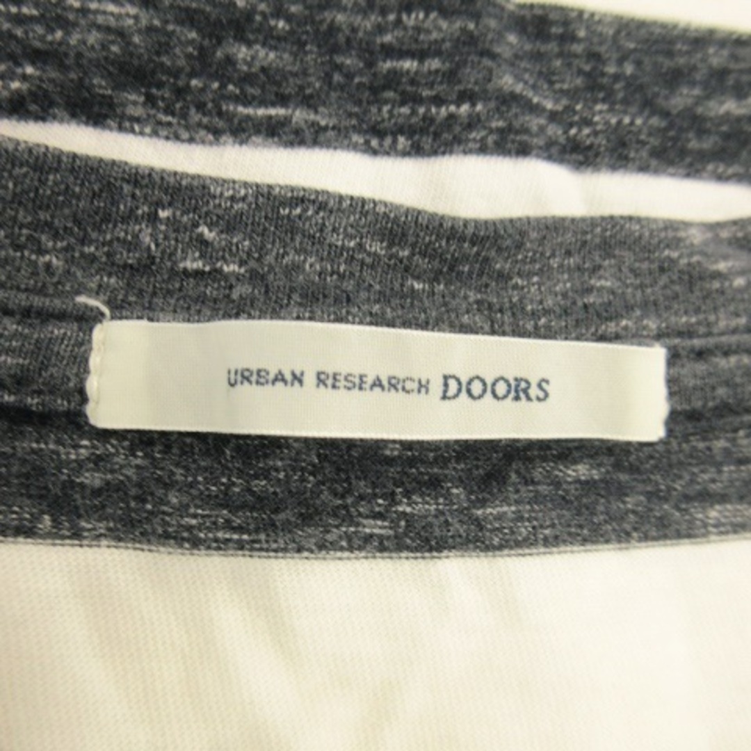 URBAN RESEARCH DOORS(アーバンリサーチドアーズ)のアーバンリサーチ ドアーズ Tシャツ 半袖 ストレッチ ボーダー 38 グレー メンズのトップス(Tシャツ/カットソー(半袖/袖なし))の商品写真