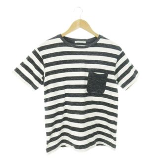 アーバンリサーチドアーズ(URBAN RESEARCH DOORS)のアーバンリサーチ ドアーズ Tシャツ 半袖 ストレッチ ボーダー 38 グレー(Tシャツ/カットソー(半袖/袖なし))