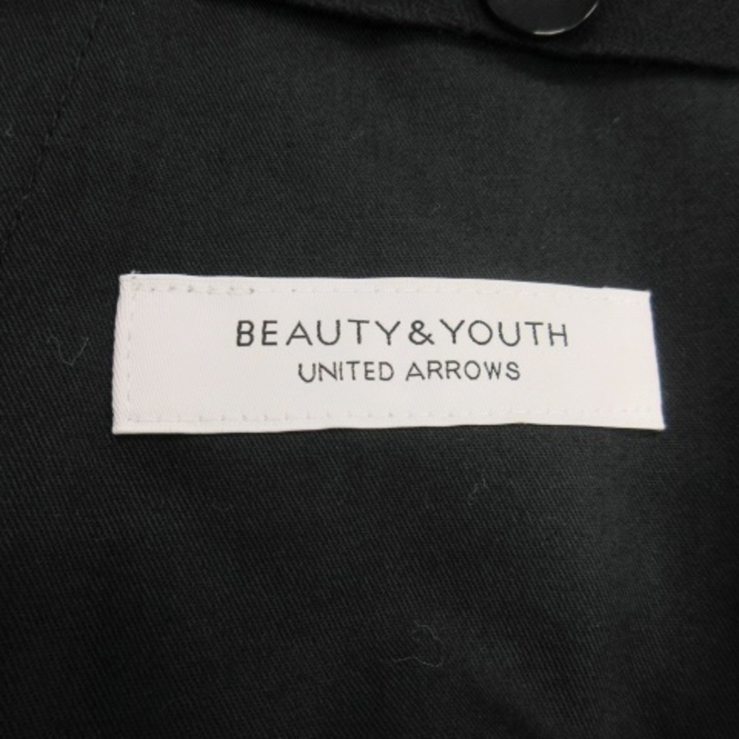 BEAUTY&YOUTH UNITED ARROWS(ビューティアンドユースユナイテッドアローズ)のB&Y パンツ スラックス テーパード タック アンクル ウール混 M 黒 メンズのパンツ(スラックス)の商品写真