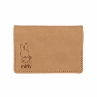 ミッフィー(miffy)のミッフィー miffy カードケース(ベージュ) ニュアンスカラーシリーズ(財布)