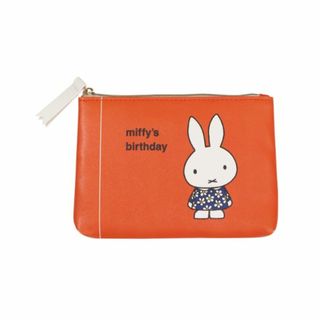 ミッフィー miffy ポーチ(お誕生日) 絵本シリーズ オレンジ Dick Bruna(ポーチ)