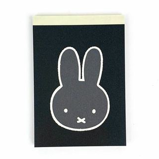 ミッフィー(miffy)のミッフィー A7メモ　グレー 文具 ステーショナリー メモ帳 学校 オフィス(ノートPC)