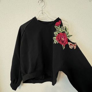 アメリヴィンテージ(Ameri VINTAGE)のAmeri VINTAGE FLOWER PATCH SWEAT TOP(トレーナー/スウェット)