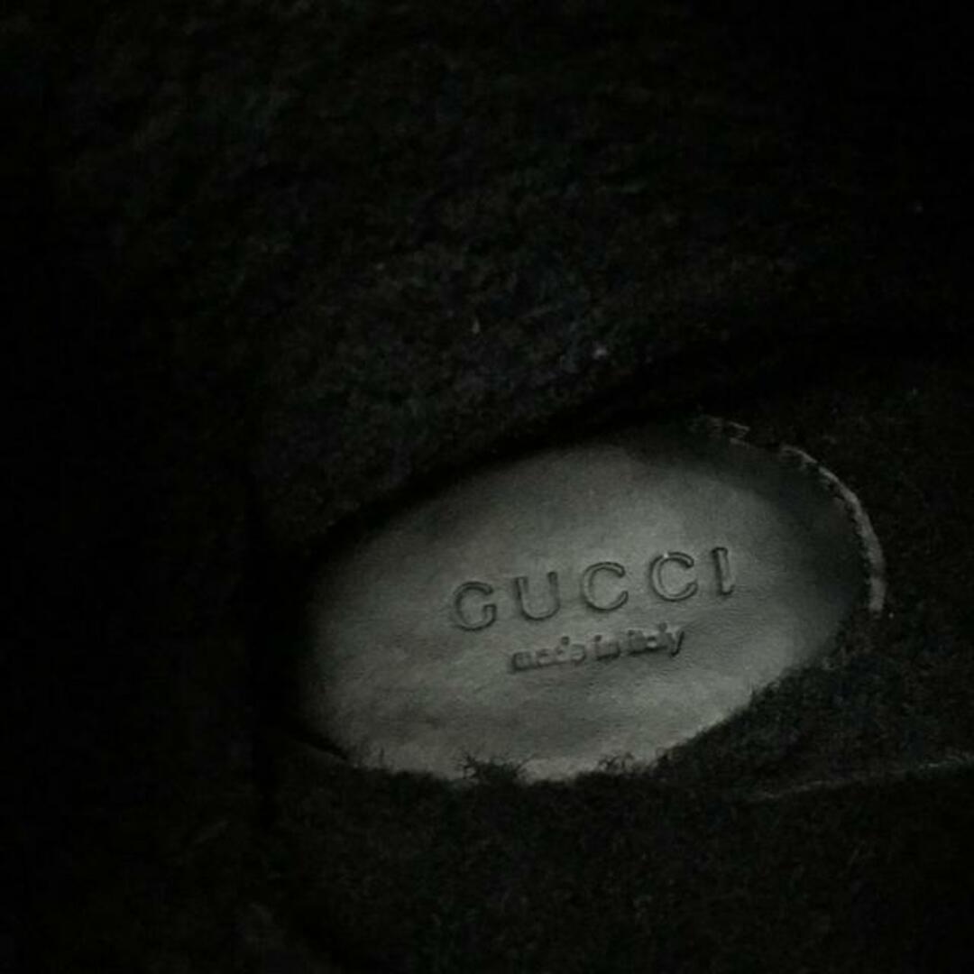 Gucci(グッチ)のGUCCI(グッチ) ブーツ レディース - 黒 シェリー(ウェブ) ムートン レディースの靴/シューズ(ブーツ)の商品写真