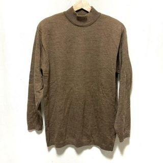 ダックス(DAKS)のDAKS(ダックス) 長袖セーター サイズF レディース美品  - ライトブラウン ハイネック/肩パッド(着脱可)(ニット/セーター)