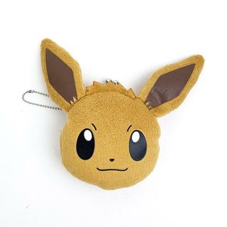 ポケモン - ポケットモンスター　ポケモン イーブイ ミニがまぐち　キーホルダー 小物入れ　ブラウン