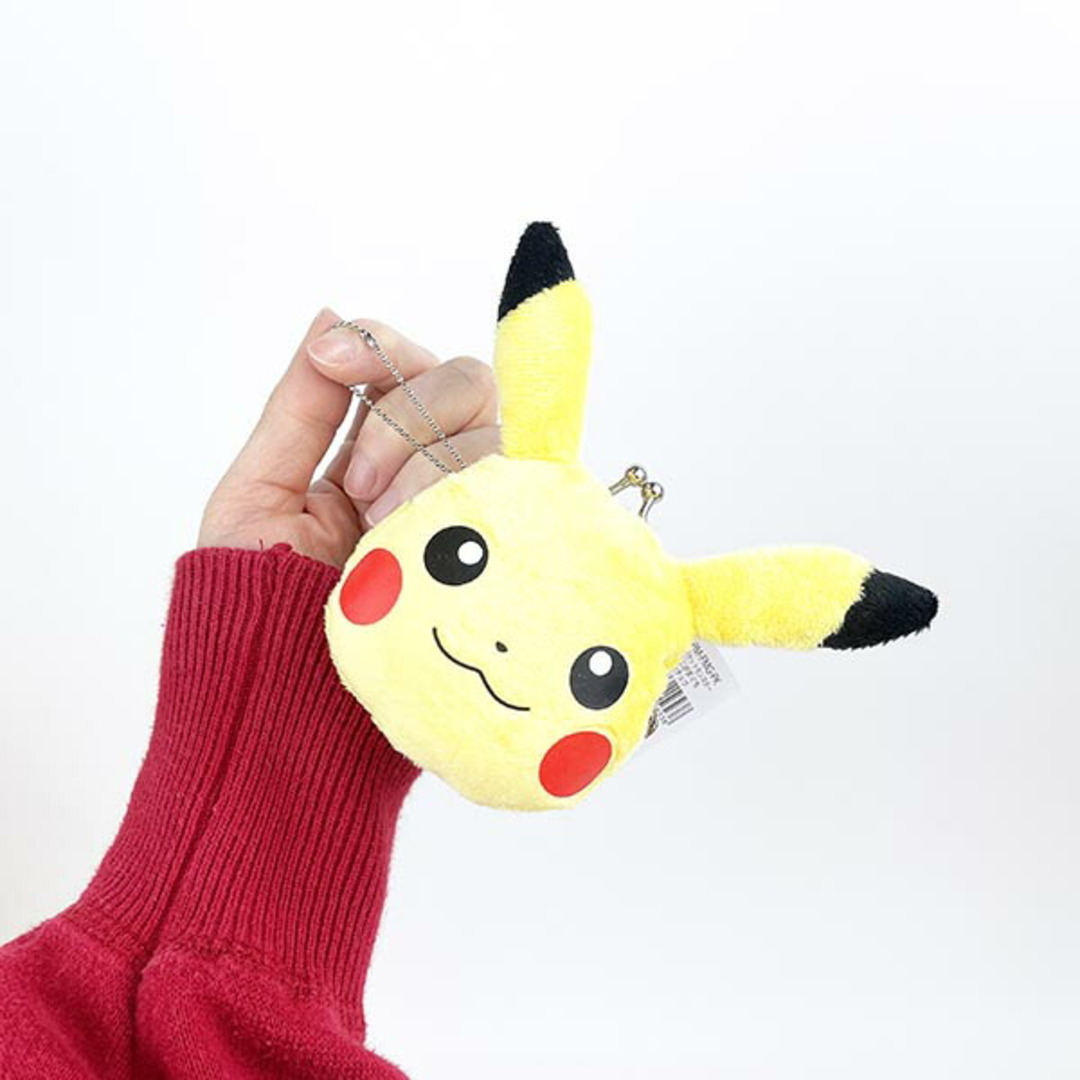 ポケモン(ポケモン)のポケットモンスター　ポケモン ピカチュウ ミニがまぐち　キーホルダー 小物入れ　イエロー レディースのファッション小物(コインケース)の商品写真