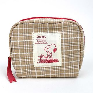 スヌーピー(SNOOPY)のスヌーピー ポーチ ブラウン 小物入れ 小物入れ SNOOPY(ボディバッグ/ウエストポーチ)