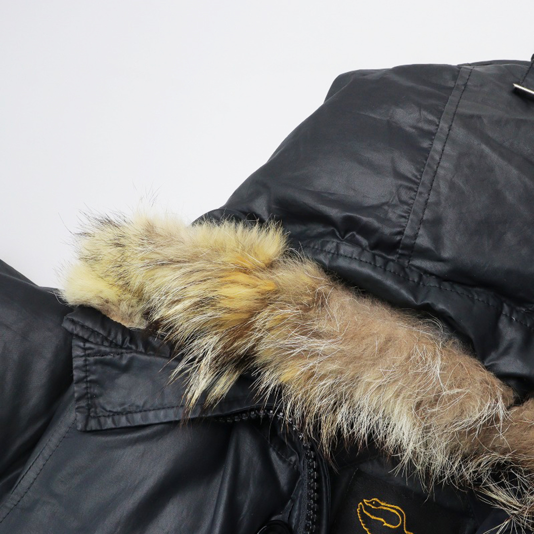 CANADA GOOSE(カナダグース)のカナダグース CANADA GOOSE VANCOUVER JACKET コヨーテファー ダウンジャケット S/ブラック メンズ【2400013748254】 メンズのジャケット/アウター(ダウンジャケット)の商品写真