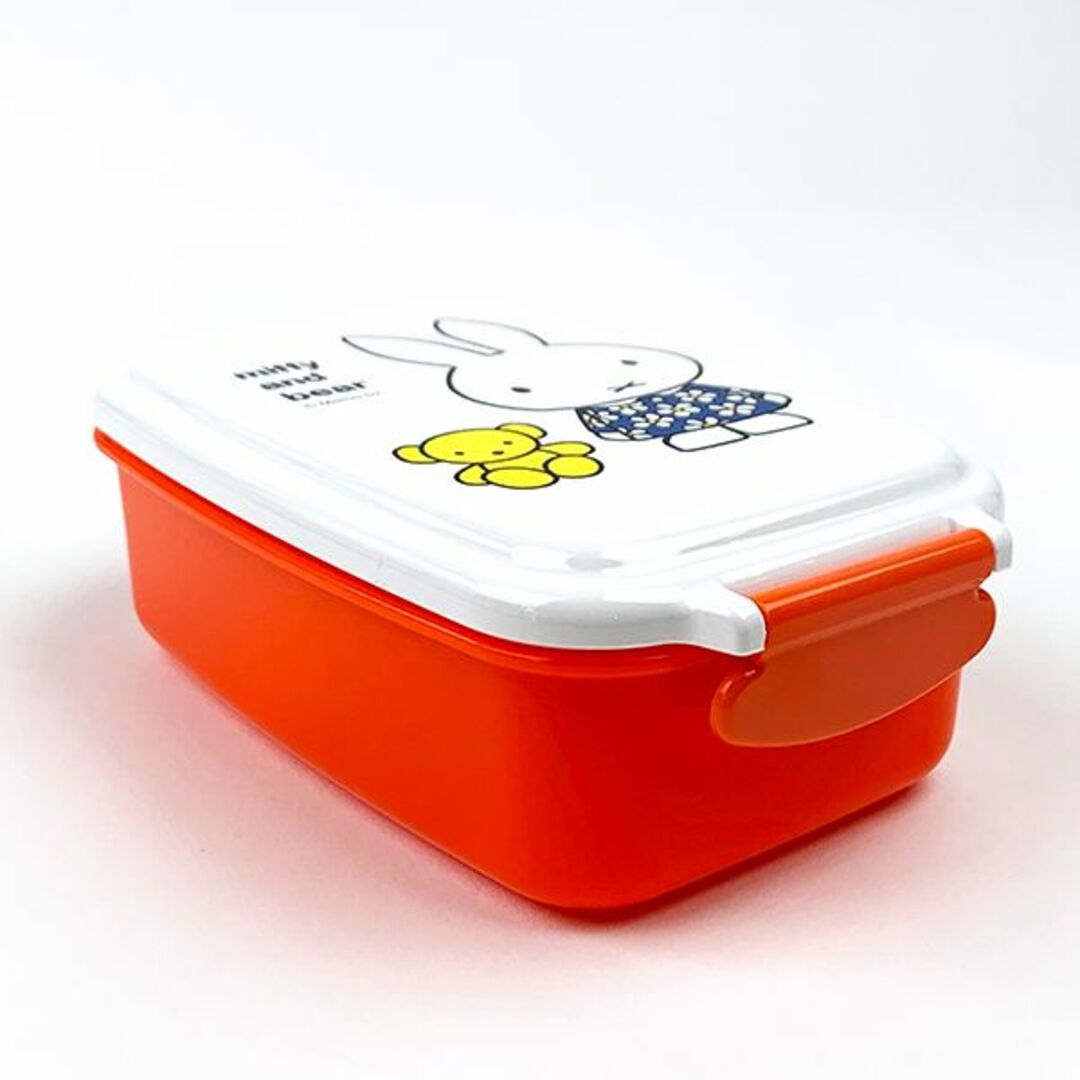 miffy(ミッフィー)のミッフィー 角型密封弁当箱 オレンジ 弁当箱 ランチボックス 学校 ベビー 遠足 インテリア/住まい/日用品のキッチン/食器(弁当用品)の商品写真