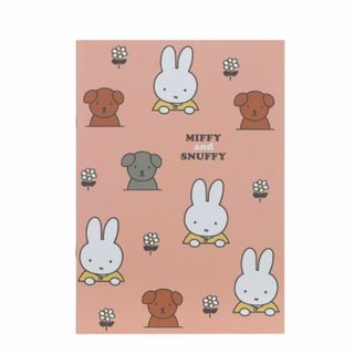 ミッフィー(miffy)のミッフィー＆スナッフィー A5ノート（ピンク） 文具 文房具 miffy and snuffy 23AW 日本製(ノートPC)