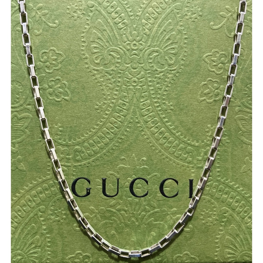 正規品 GUCCI/グッチ スクエアチェーンネックレス(約47.2cm) | フリマアプリ ラクマ