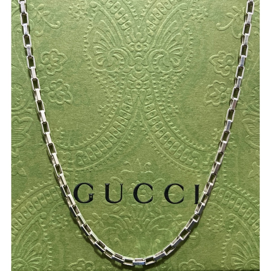 Gucci(グッチ)の正規品 GUCCI/グッチ スクエアチェーンネックレス(約47.2cm) レディースのアクセサリー(ネックレス)の商品写真