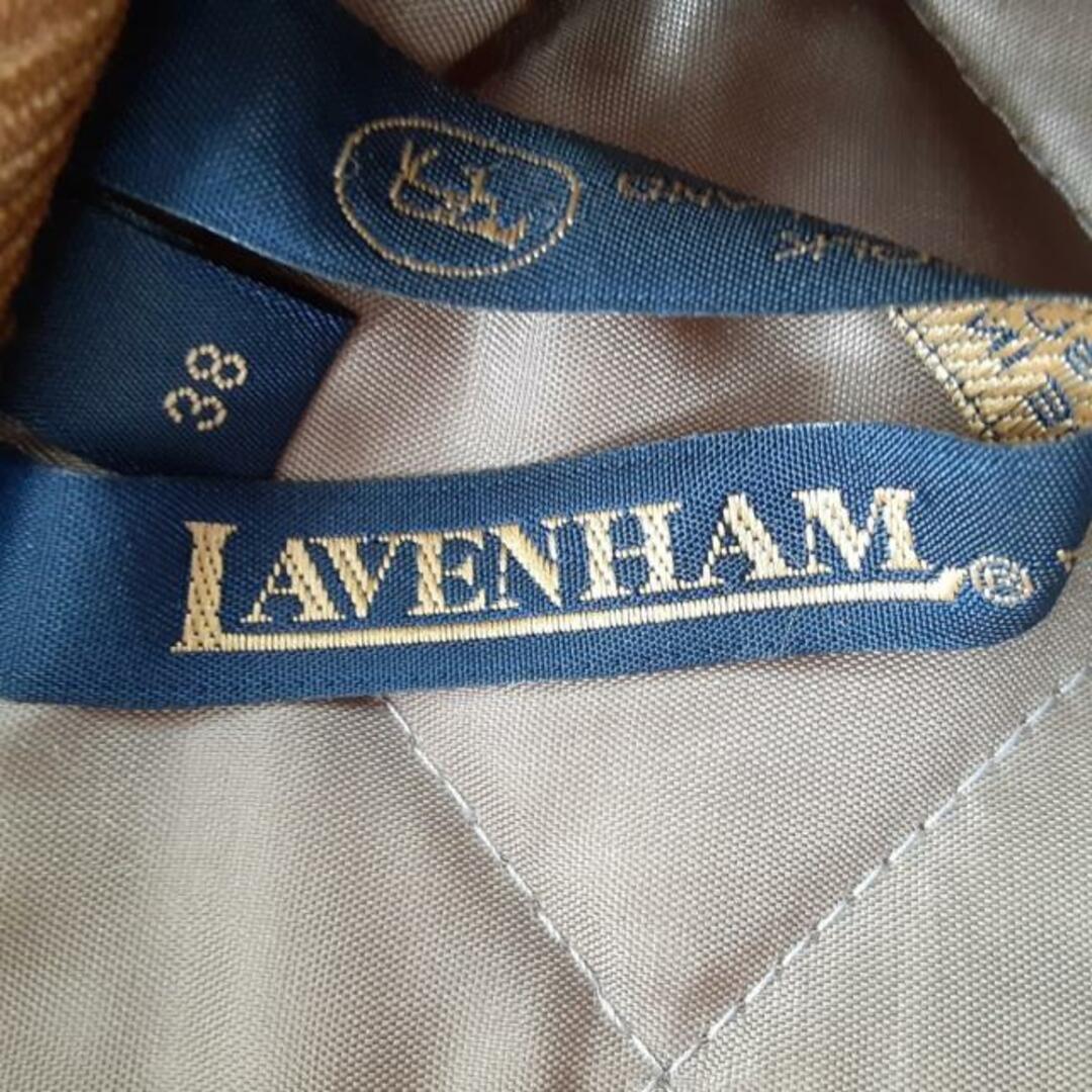 LAVENHAM(ラベンハム)のLAVENHAM(ラベンハム) ブルゾン サイズ38 M レディース - ベージュ×ダークブラウン 長袖/キルティング/中綿/春/秋 レディースのジャケット/アウター(ブルゾン)の商品写真