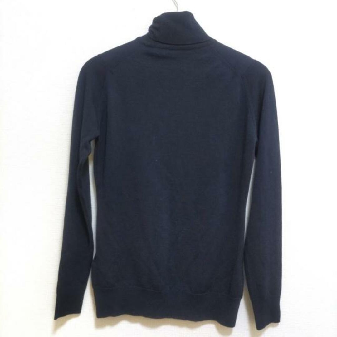 JOHN SMEDLEY(ジョンスメドレー)のJOHN SMEDLEY(ジョンスメドレー) 長袖セーター サイズM レディース美品  - ネイビー タートルネック レディースのトップス(ニット/セーター)の商品写真