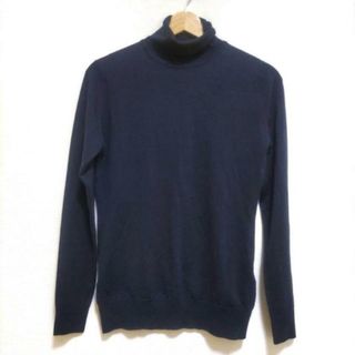 ジョンスメドレー(JOHN SMEDLEY)のJOHN SMEDLEY(ジョンスメドレー) 長袖セーター サイズM レディース美品  - ネイビー タートルネック(ニット/セーター)