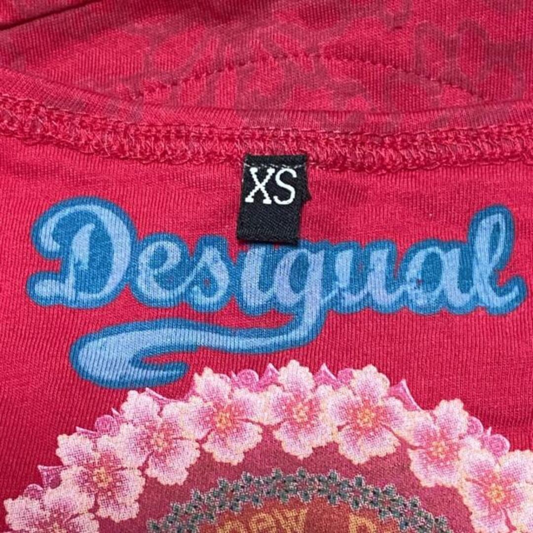 DESIGUAL(デシグアル)のDesigual(デシグアル) ワンピース サイズXS レディース - レッド×ピンク×マルチ ノースリーブ/ミニ/刺繍 レディースのワンピース(その他)の商品写真