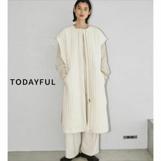 トゥデイフル(TODAYFUL)の未使用★TODAYFUL フーディーキルティングベスト 0223(その他)